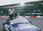 Juara, Rofbell Sahroni Bawa ASC Monster Drift ke Puncak Podium Kejurnas Drift